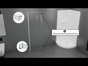 OVE Breeze & Paris Corner Shower Installation (Base +Door +Acrylic Wall) V08