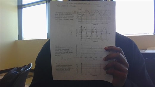 AP Physics - Simple Harmonic Motion Test A student hangs a 0.4... | Filo