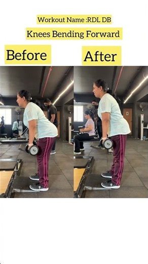 Db RDL Before and After Form And Technique #gymmotivation #gym #rehabtips