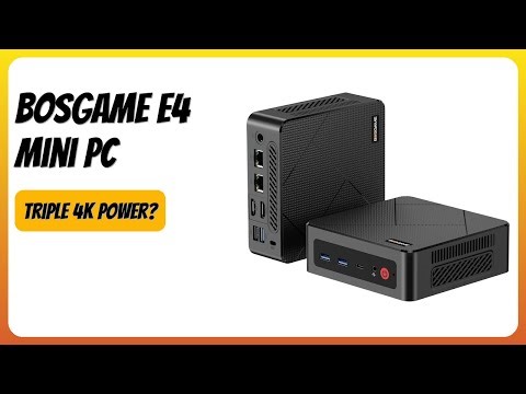 REVIEW (2025): BOSGAME E4 Mini PC. Features.