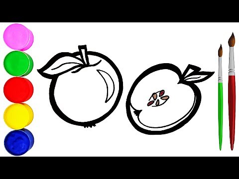 Wie Zeichnet Man ein Apfel Zeichnen und Malen Lernen für Anfänger