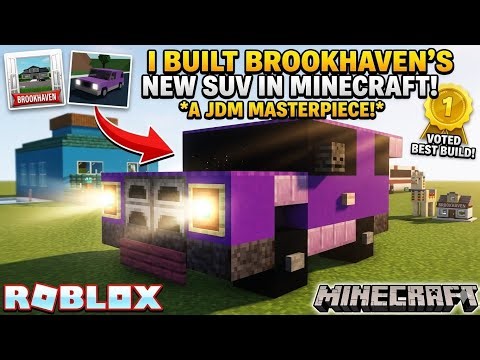 I Built the NEW Brookhaven JDM SUV in Minecraft! (Step-by-Step)