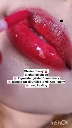 Etude Lip Tint Review🍒 Shade-Cherry Ade #makeup #review #shorts #beauty