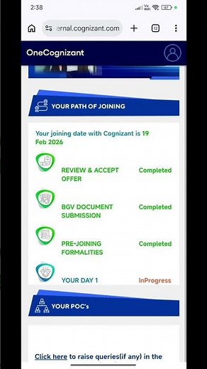 Breaking good news, finally, cognizant joining letter is out on one cognizant portal do check guys