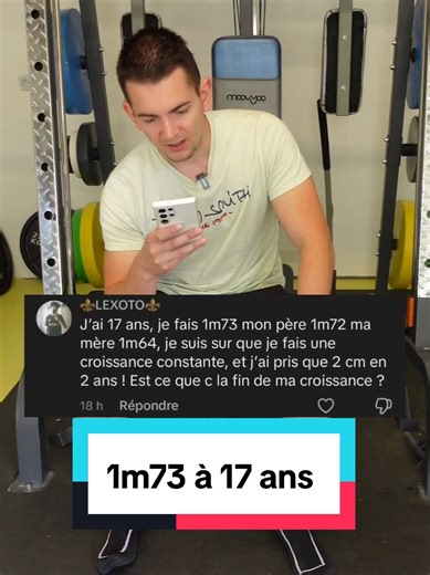 Croissance à 17 ans : Je mesure 1m73