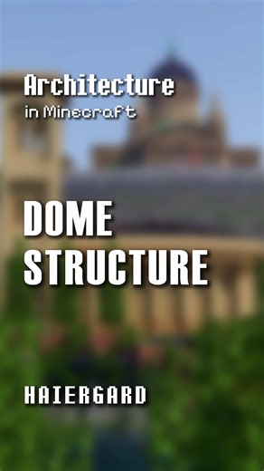 Dome Structure | Architecture in Minecraft #architecture #minecraft #dome