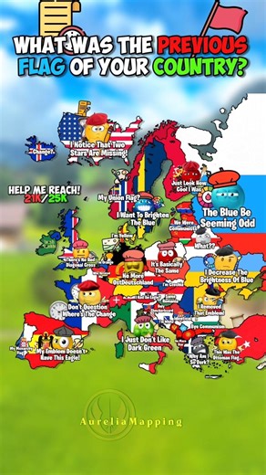 What was the previous flag of your country? 🚩🕜 #geography #countryballs #shorts #maps #mapping