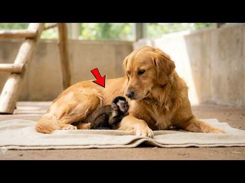 Dying Baby Monkey Was Raised by Mother Dog With Love. Now She Thinks She’s a Puppy.