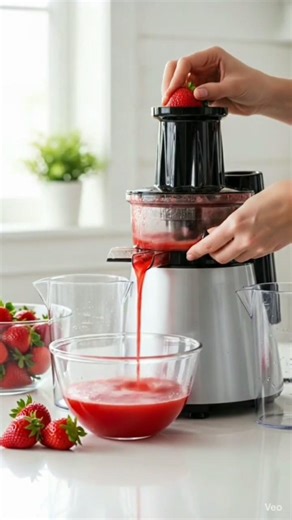 strawberry juice recipe#homecuisine#quryalkitchen