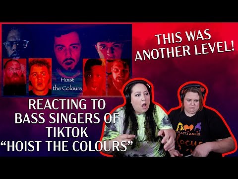 (LOST FOOTAGE) REACTING TO BASS SINGERS OF TIKTOK "HOIST THE COLOURS" (THIS WAS ANOTHER LEVEL!)