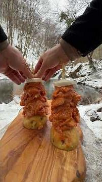 Tenekede Tavuk Döner Pişirme 🍗 - cooking chicken döner in a tin can