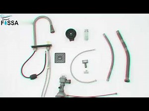 "How to Install Waterfall Kitchen Sink Pull-Out Mixer Faucet Step-by-Step Guide Fossa Bath & Kitchen