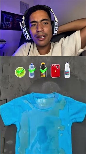 Qual produto mancha a roupa?