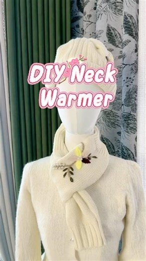 DIY Matching Neck Warmer from Old Sleeves | Simple & Cozy Idea #tips #tricks #diy