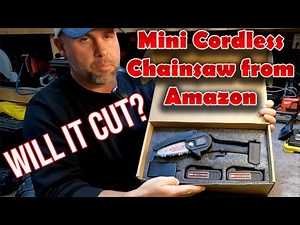 Mini Electric 4" Cordless Chainsaw from Amazon. Will It Survive?
