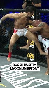 Roger Huerta went straight for the finish and snatched the Kneebar 💥😱 #MMA #kickboxing #Knockout | PFL MMA Live