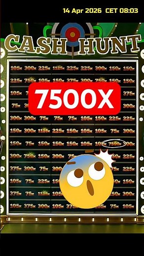 🔥 7500X Mega Multi on Cash Hunt 🤩 #crazytime #bigwin