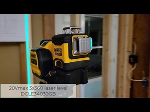 DeWalt 3x360 green laser level - plum lines and more