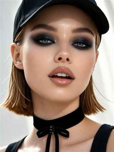 #choker #tie #baseball cap