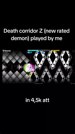 Death corridor z#foryoupage❤️❤️ #120fps #geometrydash #deathcorridor #fyp
