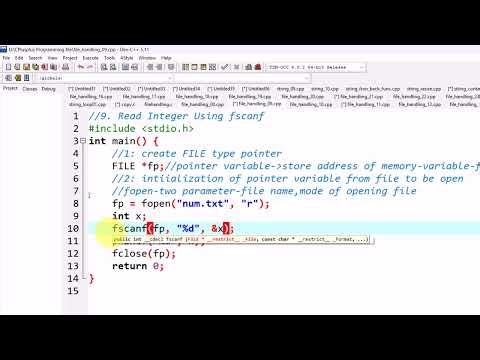 Lecture: 176 |File Handling Integer Data Reading using fscanf function