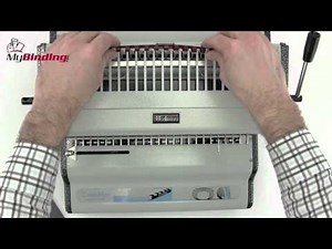 Akiles CombMac 24E Comb Binding Machine Demo - 1-800-944-4573