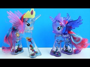 My Little Pony Rainbow Shimmer Glitter Princess Celestia and Luna Toys