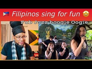 FIRST TIME HEARING THIS B FILIPINO BAND - Fab Jazz - Boogie Oogie (Cover)