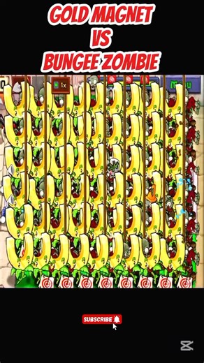 *GOLD MAGNET VS BUNGEE ZOMBIE*#shorts #short #pvz #youtubeshorts #shortvideo #pvzfusion #gaming
