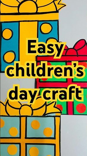 children’s day gift | children’s day craft for kids | activity for children | childrens day activity