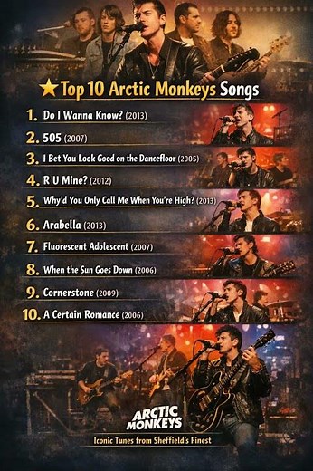 The Top Ten Arctic Monkeys songs of all time