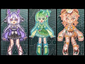 Make a Movable Gacha Paper Doll at Home | Perfect for Beginners