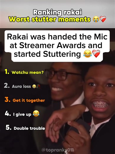 Rakai's Stuttering Moments Laughs and Fails