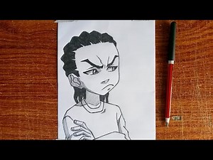 How to Draw Huey Freeman | Step by Step Easy Tutorial