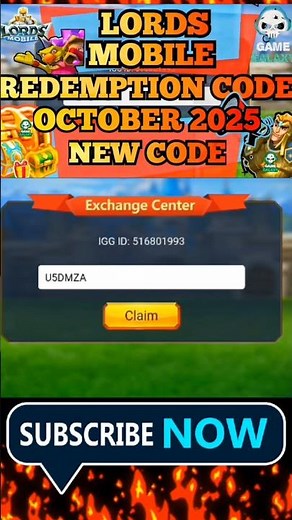 Lords Mobile Redeem Codes October 2025! 🔥 ALL Working Redemption Codes 2025 (FREE GEMS & SPEED-UPS)
