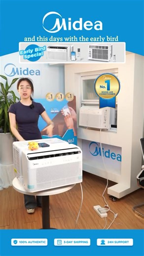 Midea 6K/8K/10K/12K BTU U Shaped Smart Inverter New Window Air Conditioner, 2026 version AC, Cools up to 450 Sq. Ft.,Ultra Quiet with Open Window Flexibility, Works with Alexa/Google Assistant, 35% Energy Savings, Remote Control