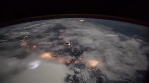 Lightning strikes - as seen from space