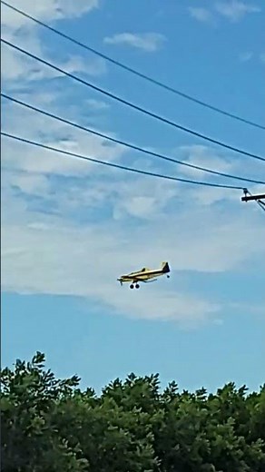 Crop Duster Used for Spraying Pecan Trees #CropDuster #Plane #farming #farmequipment