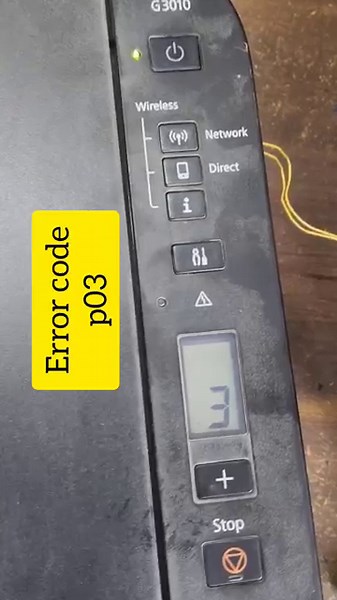 Fix Canon G3010 Printer error code p03 #shorts #p03 #canon #trending #printer #getfix #viral #error