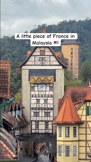 This little French village just 1 hr from KL 📍Colmar Tropicale, Bukit Tinggi #travel #shorts #hotel