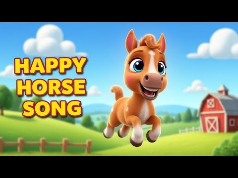 Little Horse Song 🐎 | Baby Playtime on Colorful Farm | Kids Nursery Rhyme