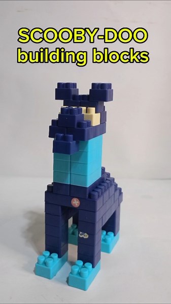 Build SCOOBY-DOO out of building blocks #diy #buildingblocks #lego #scoobydoo