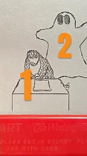 Pangolin and Ghost - 13 sketches of Halloween 1 and 2 #halloween #satisfying