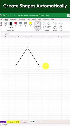 Automatically Create AMAZING Shapes in Excel's Draw Tab!