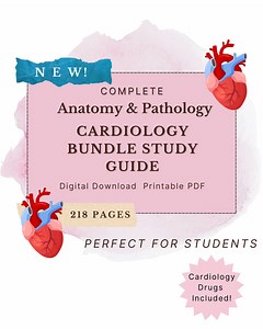 Cardiology Complete Bundle Studyguide for Students. Includes Netter's & Gray's Anatomy Images - Etsy Canada