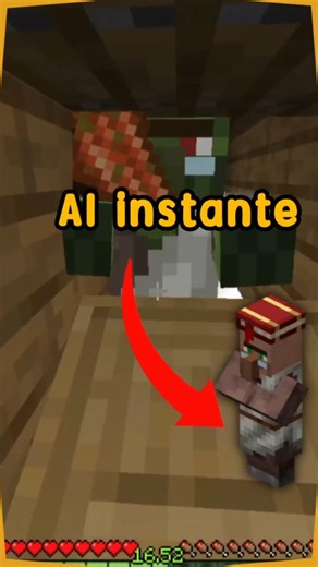 🔥 How to instantly cure villagers in Minecraft Bedrock #minecraft #fyp