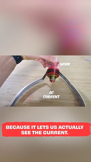 Modeling electricity through a wire ⚡️ #theactionlab #experiment #scienceexperiment #popularscience #reels #physics | The Action Lab