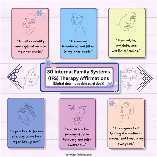 IFS Therapy Affirmation Cards: Internal Family Systems, Emotional Healing (digital Download) - Etsy