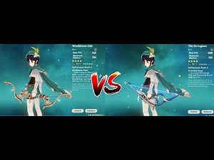 Windblume Ode VS Stringless For Venti ? ( Genshin Impact Weapon Comaparisson )