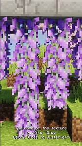 Better Glow Berry Vines! | #shorts #minecraft #texturepack